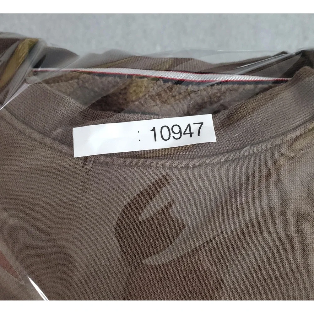 Nike Jordan Sweatshirt Mens Small Brown Fleece Crew Jumpman Logo DQ7520-274